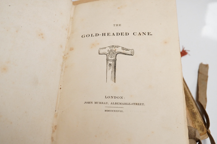 Mixed books; MacMichael, William - The Gold-Headed Cane, [Medical biography], London: John Murray, 1827; O'flaherty, Liam - The Fairy Goose and Two other Stories, Crosby Gaige New York, 1927, 4to., first edition, signed;